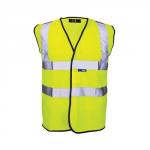 SuperTouch (XXXX Large) High Visibility Vest with Hook-and-Loop and Binding (Yellow) 35247