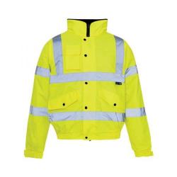 Cheap Stationery Supply of SuperTouch (XXXL) High Visibility Standard Jacket Storm Bomber with Warm Padded Lining (Yellow) 36846 Office Statationery