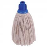 Robert Scott and Sons (12oz) PY Yarn Socket Mop Head for Smooth Surfaces (Blue) Pack 10 101870BLUE