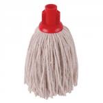 Robert Scott and Sons (12oz) PY Yarn Socket Mop Head for Smooth Surfaces (Red) Pack 10 101870RED