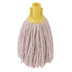 Cheap Stationery Supply of Robert Scott and Sons (12oz) PY Yarn Socket Mop Head for Smooth Surfaces (Yellow) Pack 10 101870YELLOW Office Statationery