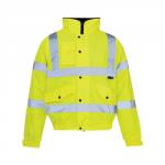 SuperTouch (Small) High Visibility Standard Jacket Storm Bomber with Warm Padded Lining (Yellow) 36841
