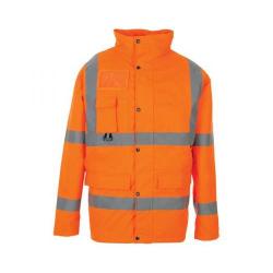 Cheap Stationery Supply of SuperTouch (XXXXL) High Visibility Breathable Jacket with 2 Band & Brace (Orange) 35B87 Office Statationery