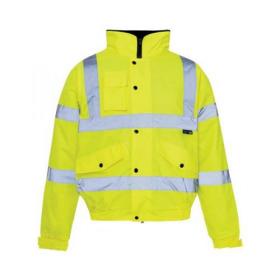 SuperTouch (Medium) High Visibility Standard Jacket Storm Bomber with Warm Padded Lining (Yellow) 36842