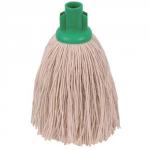 Robert Scott and Sons (12oz) Twine Yarn Socket Mop Head for Rough Surfaces (Green) Pack 10 101852GREEN