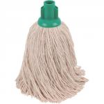 Robert Scott and Sons (16oz) Twine Yarn Socket Mop Head for Rough Surfaces (Green) Pack 10 101858GREEN