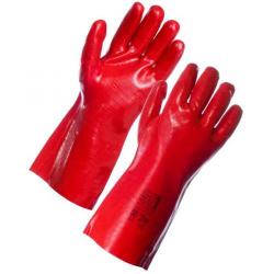 Cheap Stationery Supply of Supertouch (35cm) PVC Dip Gauntlet (Red) 23123 Office Statationery