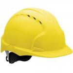 JSP EVO3 Revolution Vented Wheel Ratchet Helmet (Yellow) - Pack of 10 AJF170-000-2G1