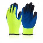 Supertouch Topaz Ice Plus (Large) Acrylic Gloves (Yellow/Blue) 61063