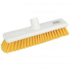 Robert Scott & Sons Abbey Hygiene (12 Inch) Washable Soft Bristle Broom Head (Yellow/White) Pack of 10 102910YELLOW