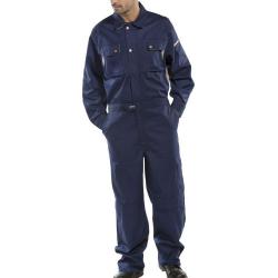Cheap Stationery Supply of Click Premium Boilersuit 250gsm Polycotton Size 54 Navy Blue CPCN54 *Up to 3 Day Leadtime* 140091 Office Statationery