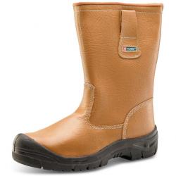 Cheap Stationery Supply of Click Footwear Scuff Cap Lined Rigger Boot PU/Leather Size 8 Tan RBLSSC08 *Up to 3 Day Leadtime* 140290 Office Statationery