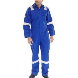 Cheap Stationery Supply of Click Fire Retardant Boilersuit Nordic Design Cotton 36 Royal Blue CFRBSNDR36 *Up to 3 Day Leadtime* 140379 Office Statationery