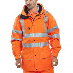 Cheap Stationery Supply of B-Seen High Visibility Carnoustie Jacket Medium Orange CARORM *Up to 3 Day Leadtime* 141329 Office Statationery