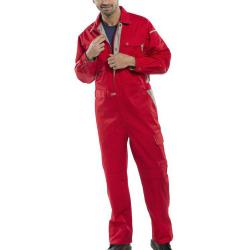 Cheap Stationery Supply of Click Premium Boilersuit 250gsm Polycotton Size 38 Red CPCRE38 *Up to 3 Day Leadtime* 142352 Office Statationery