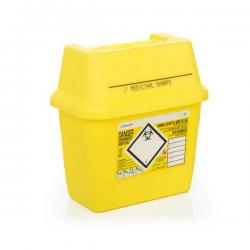 Cheap Stationery Supply of Click Medical Sharps Bin Temporary & Final Closure Feature 3L Yellow CM0644 *Up to 3 Day Leadtime* 142377 Office Statationery