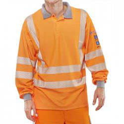 Cheap Stationery Supply of Click Arc Flash Polo Shirt Hi-Vis GO/RT Fire Retardant 4XL Orange CARC51OR4XL *Up to 3 Day Leadtime* 142475 Office Statationery