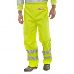 Cheap Stationery Supply of BSeen Trousers Fire Retardant Anti-static Hi-Vis L Sat Yellow CFRLR52SYL *Up to 3 Day Leadtime* 142534 Office Statationery