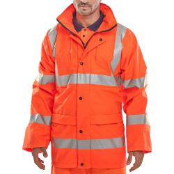 Cheap Stationery Supply of BSeen High Visibility Super B-Dri Breathable Jacket 4XL Orange PUJ471OR4XL *Up to 3 Day Leadtime* 146061 Office Statationery