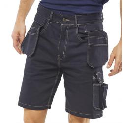 Cheap Stationery Supply of Click Workwear Grantham Multi-Purpose Pocket Shorts Navy Blue 30 GMPSN30 *Up to 3 Day Leadtime* 148616 Office Statationery