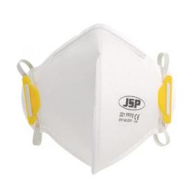 JSP FFP2 Fold Flat Disposable Vertical Non Valved Face Mask (Pack of 20) BEA120-101-000 SP
