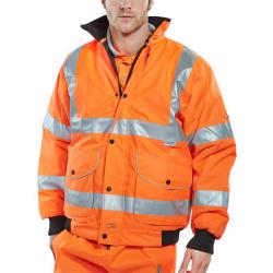 Cheap Stationery Supply of B-Seen Hi-Vis Super Bomber Jacket 5XL Orange BD71OR5XL *Up to 3 Day Leadtime* 150919 Office Statationery
