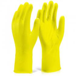 Cheap Stationery Supply of Glovezilla Nitrile Disposable Grip Glove 30Cm L Yellow GZNDG15YL Pack of 500 *Up to 3 Day Leadtime* 150959 Office Statationery