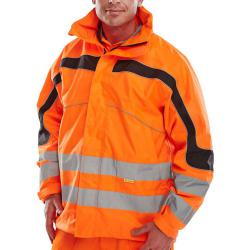 Cheap Stationery Supply of B-Seen Eton High Visibility Breathable EN471 Jacket 4XL Orange ET46OR4XL *Up to 3 Day Leadtime* 151003 Office Statationery