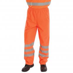 Cheap Stationery Supply of BSeen Over Trousers PU Hi-Vis Reflective 4XL Orange PUT471OR4XL *Up to 3 Day Leadtime* 151126 Office Statationery