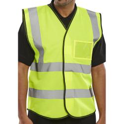 Cheap Stationery Supply of B-Seen High Visibility Waistcoat ID XL Saturn Yellow BD108SYXL Pack of 10 *Up to 3 Day Leadtime* 151132 Office Statationery