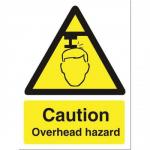 Stewart Superior WO132SAV Self-Adhesive Vinyl Sign (150x200mm) - Caution Overhead Hazard WO132SAV