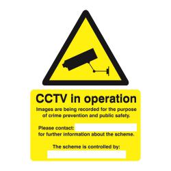 Cheap Stationery Supply of Stewart Superior Caution CCTV Cameras in Operation Sign W150xH200mm Self-adhesive Vinyl WO143SAV 152138 Office Statationery