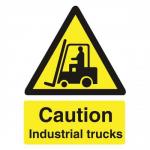 Stewart Superior WO135SAV Self-Adhesive Vinyl Sign (150x200mm) - Caution Industrial Trucks WO135SAV