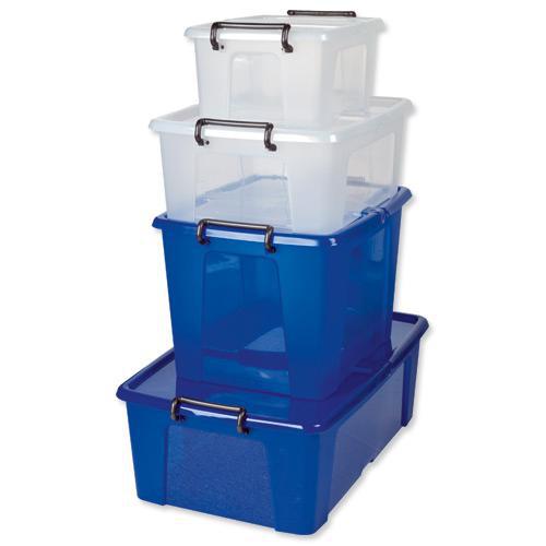 Strata Smart Box Strata Smart Box Clip-On Folding Lid Carry Handles 40 Litre HW674CLR