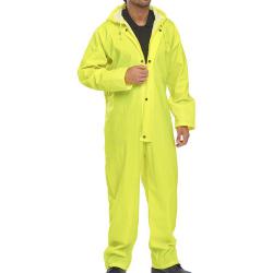 Cheap Stationery Supply of Super B-Dri Weatherproof Coveralls L Yellow SBDCSYL *Up to 3 Day Leadtime* 153396 Office Statationery