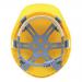 JSP EVO2 Safety Helmet HDPE 6-point Polyethylene Harness EN397 Standard Yellow Ref AJF030-000-200