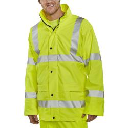 Cheap Stationery Supply of BSeen High-Vis Super B-Dri Breathable Jacket Large Saturn Yellow PUJ471SYL *Up to 3 Day Leadtime* 157024 Office Statationery