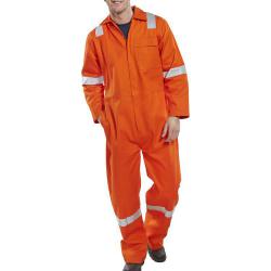 Cheap Stationery Supply of Click Fire Retardant Boilersuit Nordic Design Cotton 38 Orange CFRBSNDOR38 *Up to 3 Day Leadtime* 157162 Office Statationery