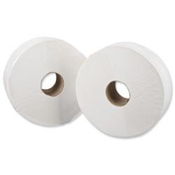 Cheap Stationery Supply of Maxima Mini Jumbo Toilet Roll 400x90mm 2-Ply 200m White 1102008 Pack of 12 157203 Office Statationery