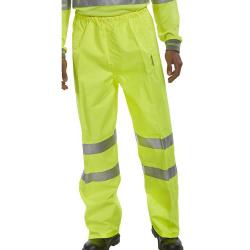 Cheap Stationery Supply of B-Seen Birkdale Over Trousers Polyester Hi-Vis L Saturn Yellow BITSYL *Up to 3 Day Leadtime* 159384 Office Statationery
