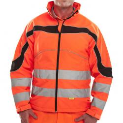 Cheap Stationery Supply of B-Seen Eton High Visibility Soft Shell Jacket 4XL Orange/Black ET41OR4XL *Up to 3 Day Leadtime* 160397 Office Statationery