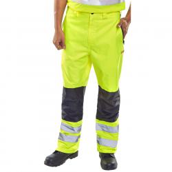 Cheap Stationery Supply of B-Seen Contrast Trousers Hi-Vis Waterproof 3XL Saturn Yellow BD85SY3XL *Up to 3 Day Leadtime* 161584 Office Statationery