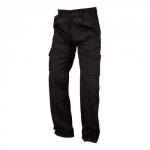 SuperTouch (40 inch) Combat Trousers Polyester Cotton Multiple Hook-and-Loop Pockets Tall (Black) 18KA7