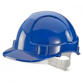 B-Brand Economy Vented Safety Helmet Blue Ref BBEVSHB *Up to 3 Day Leadtime*