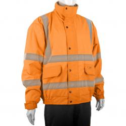 Cheap Stationery Supply of B-Seen Hi-Vis Bomber Jacket Fleece Lined Medium Orange CBJFLORM *Up to 3 Day Leadtime* 163782 Office Statationery