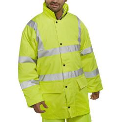 Cheap Stationery Supply of B-Seen High Visibility Breathable Lined Jacket Large Saturn Yellow PULJ471SYL *Up to 3 Day Leadtime* 163793 Office Statationery