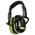 QED27 Ear Defender Folding Black/Green Ref QED27 *Up to 3 Day Leadtime*