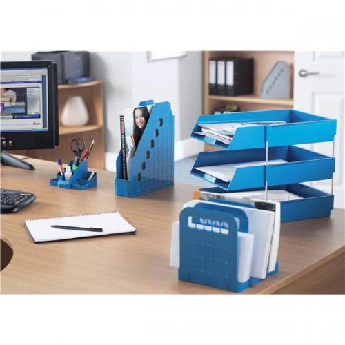 Standard Interlocking Racks Avery Standard Range 1136 Modular Interlocking Book Rack 1136BLUE