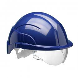 Cheap Stationery Supply of Centurion Vision Plus Safety Helmet Integrated Visor Blue CNS10PLUSEBA *Up to 3 Day Leadtime* 166216 Office Statationery