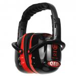 QED33 Ear Defender Folding Black/Red Ref QED33 *Up to 3 Day Leadtime*